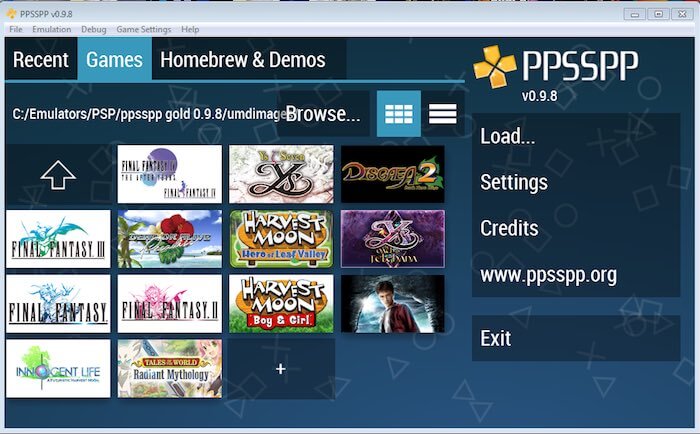 psp emulator windows 10